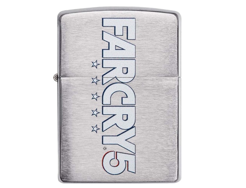 Zippo króm benzines öngyújtó – Far Cry 5 hivatalos mintával